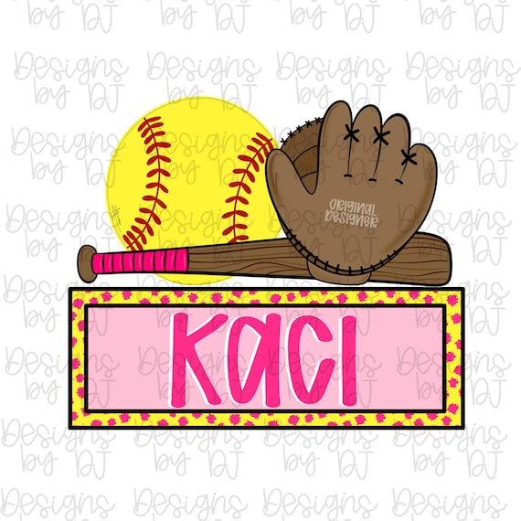 Softball Girl Name Patch Png Softball Png Softball Bat Png Kids Tshirt Png Home Run Game Day Png Hey Batter Swing Png Sports Png Spirit Png