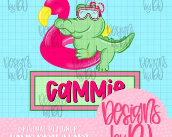 Summer Time Pool PNG, Later Gator Png, Name Patch Png, Applique, Pool Noodle Png, Kids Graphic Png, Summer Girly Shirt Png, Kids Shirt Png