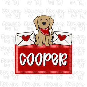 Naszywka z imieniem chłopca na Walentynki w kształcie serca Png Love Png Golden Dog Png Koszulka dziecięca Png Be My Valentine Png Cupid Png Xoxo Png