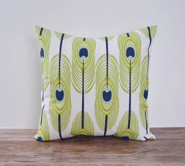 Feather Pillow Cover Decorative Pillows Peacock Throw Pillows Etsy