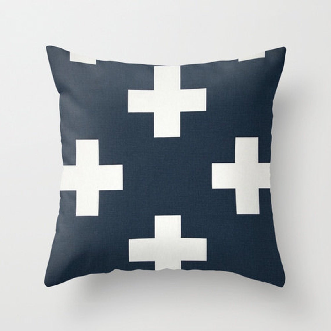 - Embroidered Swiss Cross Pillow