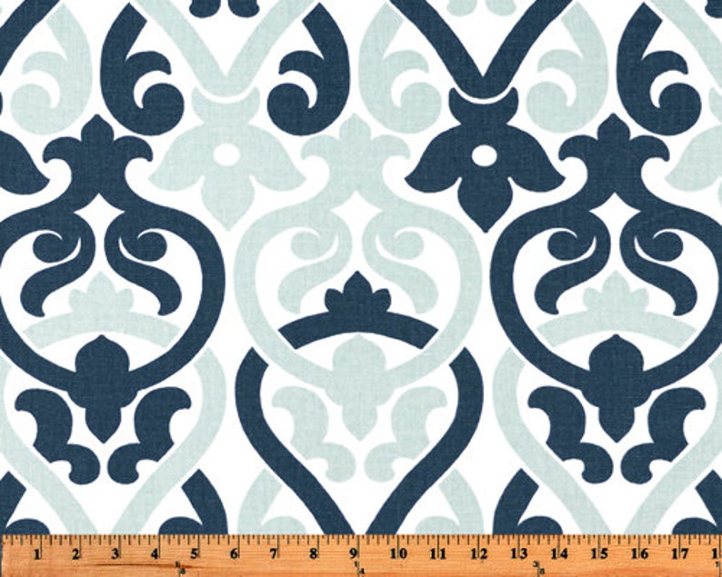 Navy Blue Pillow Covers Damask Pillows Decorative Pillow Etsy