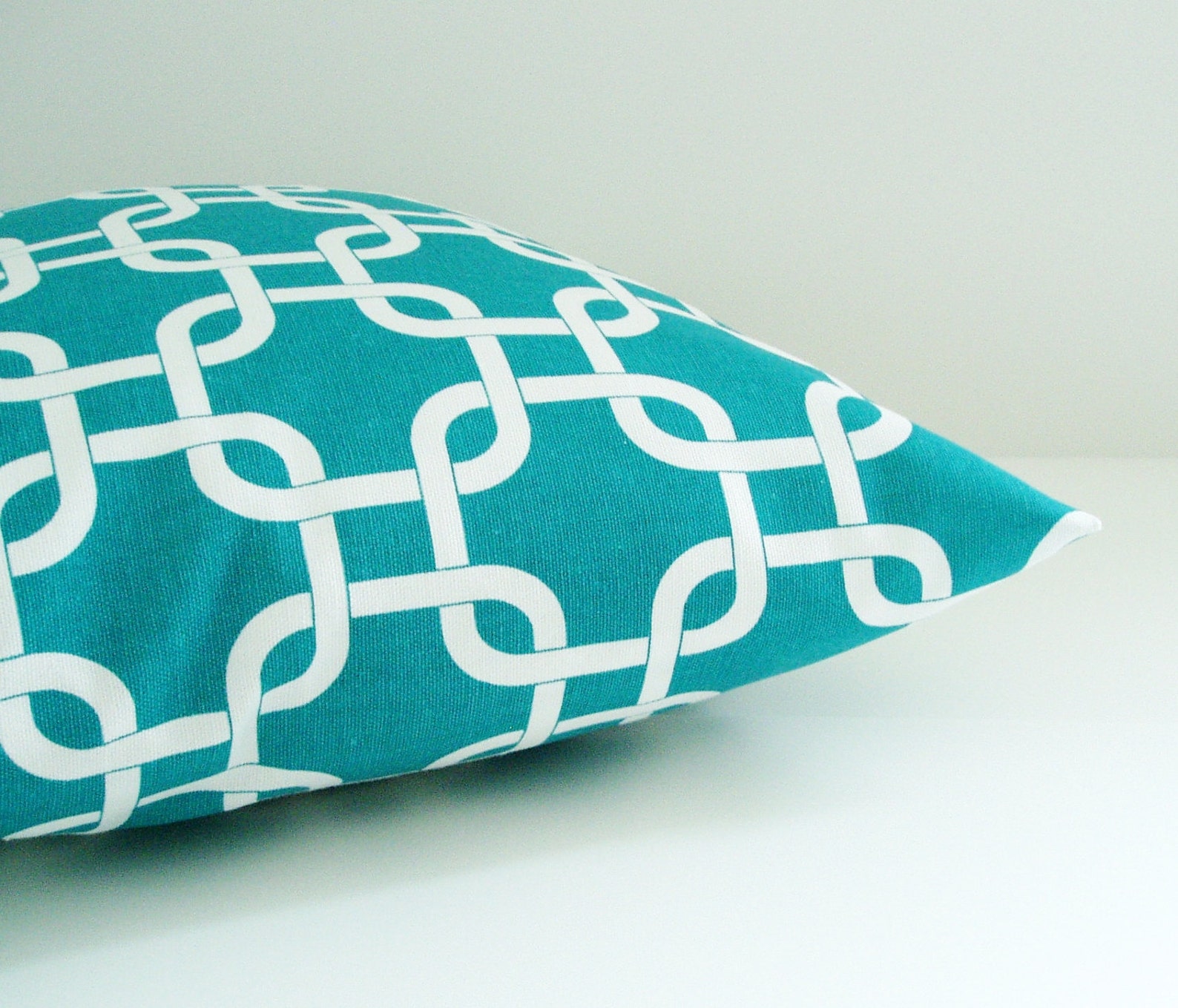 Turquoise Pillow Cover Decorative Pillow Cover Size Choice Etsy