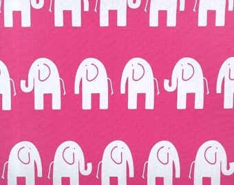 Premier Prints Home Decor Fabric Pink Elephant White BTY