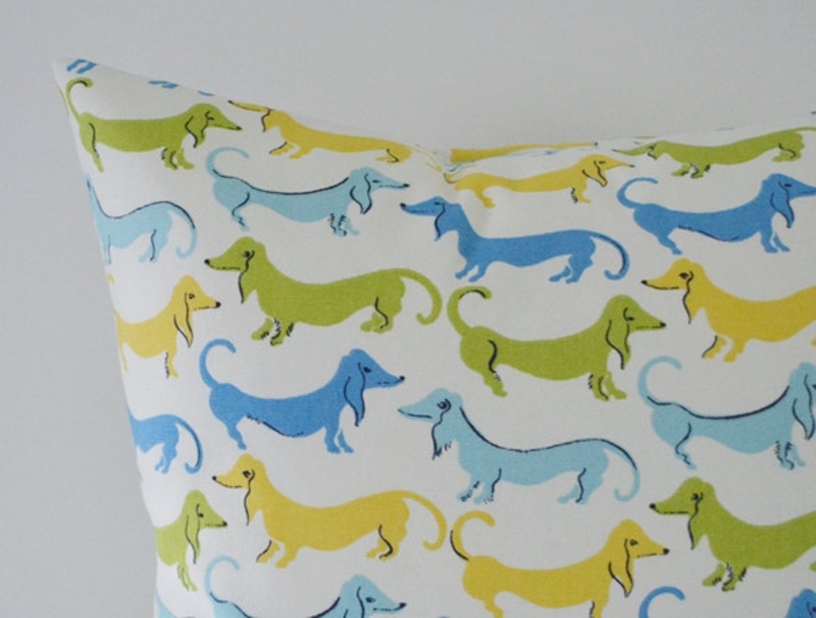 Dog Pillow Cover Decorative Pillows Throw Pillows Blue Pillow Etsy