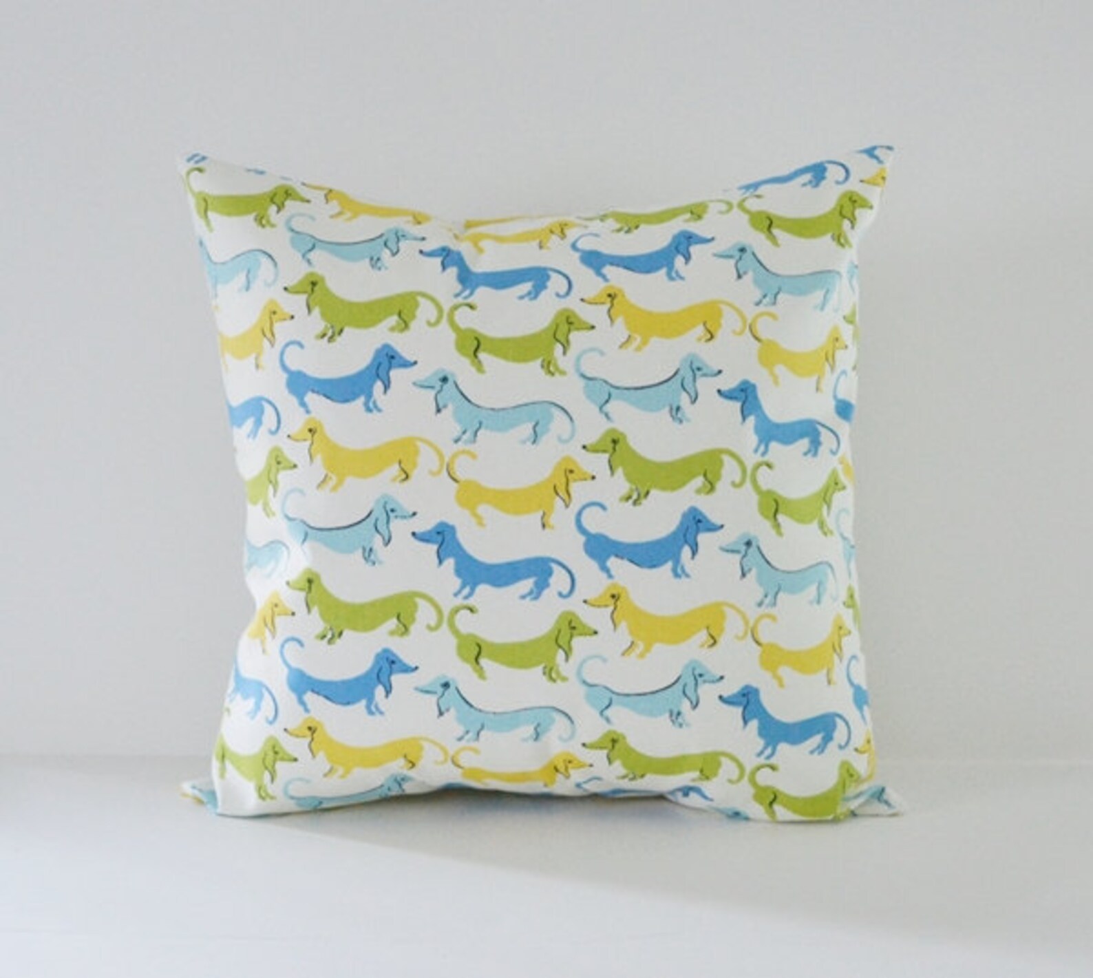 Dog Pillow Cover Decorative Pillows Throw Pillows Blue Pillow Etsy