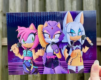 Huntrix x Sonic girls poster