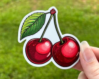 Aufkleber „Rote Kirschen“