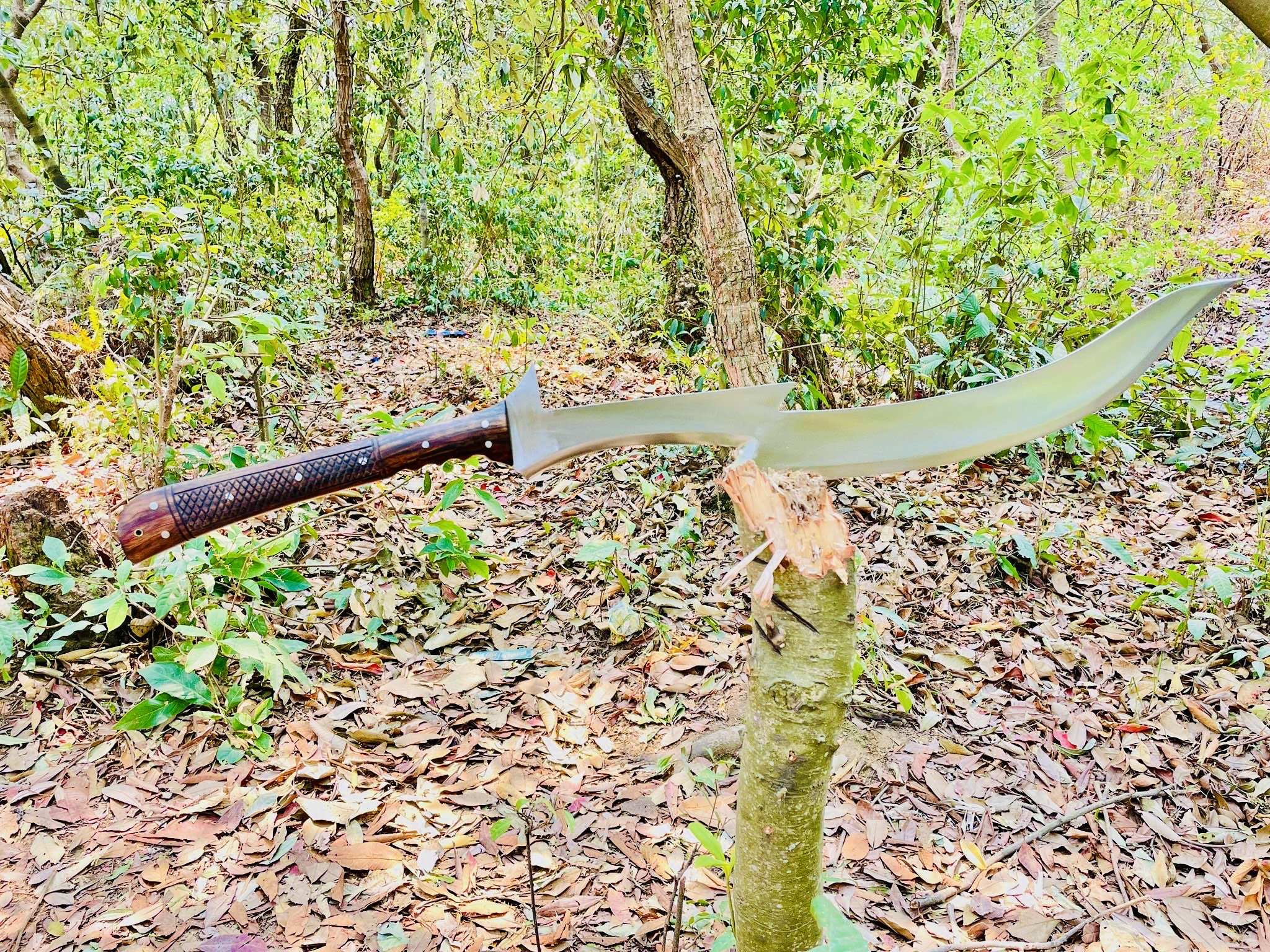 31 Inch Handmade Carbon Steel Blade Khopesh Sword Knife | Survival