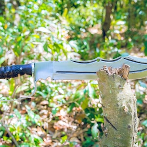 15 Inches Long Kukri Blade Machete, Hand forged knife, Machete, Full tang, Tempered, Sharpen, Ready To Use Kukri Knife, Gift For him