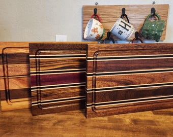 Rustic Wood Cutting Board – Handmade Kitchen Board – Perfect for Gifts, Serving, or Charcuterie