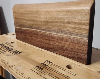 Live Edge Black Walnut Magnetic Knife Holder | Wall Mounted Knife Block Magnet | Modern Rustic Kitchen