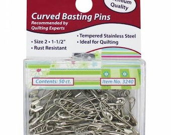 Curved Basting Pins 1-1/2in 50ct