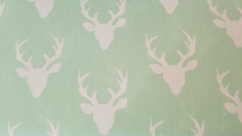 Buck Forest Mint Fabric