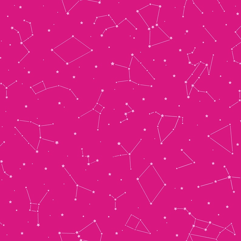 Otter Romp Constellation Pink | Etsy