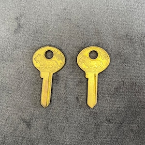 Vintage Master Lock M2-hangslot messing Walking Lion Key Blanks NOS