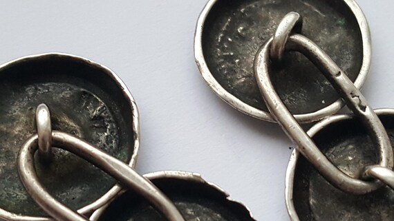 Antique POST MEDIEVAL solid silver pair of King C… - image 7