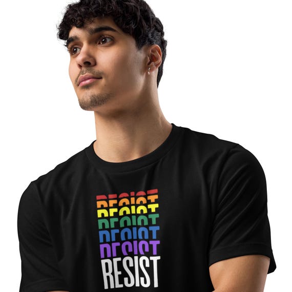 Rainbow Pride Activist Tee | Unisex LGBTQ+ Protest Tee