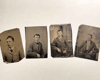 Four Tintypes of Men