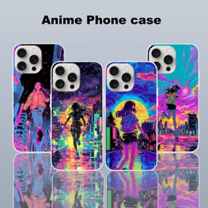 Anime phone case, aesthetic Japan Phone Cover,  4 options, samsung phone case, I Phone cover, Flexi case