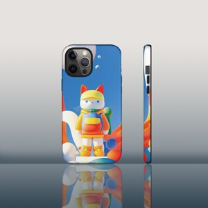 Adorable Cat-Themed Phone Case, Tough phone Case for iPhone 16, 15 Pro, 15 Pro Max, Google Pixel 8, Google Pixel 5 5G, Samsung S22