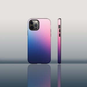 Roze kleurverloop mobiele telefoonbeschermer, stevige hoesjes met kleurverloop, iPhone 15, 15 Pro, Google Pixel 8, Google Pixel 5 5G, Samsung S22 en andere