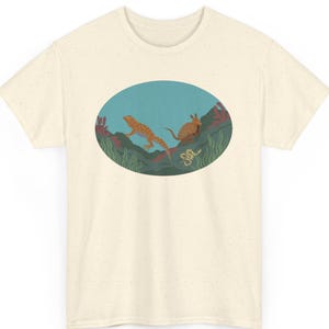 Reptile Tee, Lizard Shirt, Animal Lover Gift, Wildlife T-Shirt, Nature Lover Top, Reversible Unisex Tee