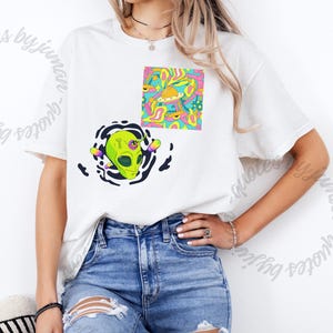 Vibrant Unisex Heavy Cotton Tee with Bold Artwork, Graphic Tee, T-Shirt for Art Lovers, Unique Gift, Casual Wear, Statement Shirt