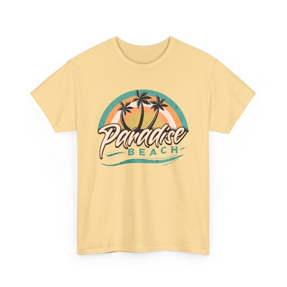 パラダイスビーチ パラダイスビーチ グラフィックTシャツ：ユニセックス サマーコットンT