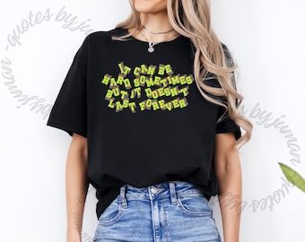 Inspirerend T-shirt: positieve vibes, uniseks katoenen T-shirt