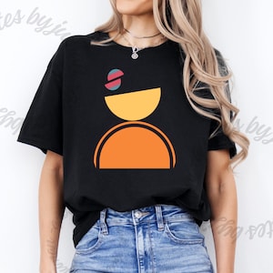 Farbenfrohes Geometrisches T-Shirt - Abstrakte Moderne Kunst T-Shirt, Unisex Baumwoll-Shirt, künstlerisches Geschenk für Designer und Kreative