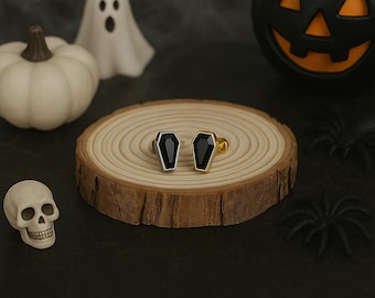 Piercing para trago, hélix y cartílago con circonita cúbica, sin rosca, con ajuste a presión, parte trasera plana / Titanio grado G23 / Disponible en varios tamaños