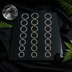 Hinged Segment Clicker Ring Handgefertigter Gold 9K / 14K Nasenring - 18G (1.0 mm) - Gelb / Weiß / Roségold - Einzelstück Knorpel Hoop Ohrring