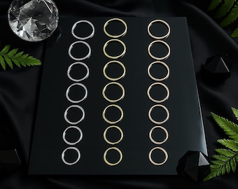 Hinged Segment Clicker Ring Handmade Gold 9K/14K Nose Ring - 18G (1.0mm) - Yellow/White/Rose Gold - Single Pc Dainty Cartilage Hoop Earring