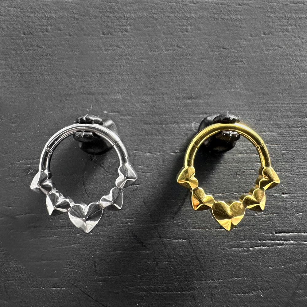 Chrome Hearts Hinged Segment Clicker Ring | G23 Grade Titanium