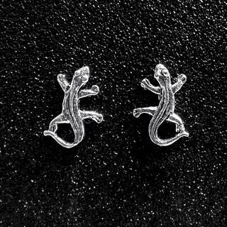 Orecchini A Forma Di Lucertola In Argento 925, Idea Regalo Per Amanti Di Gechi E Animali Esotici