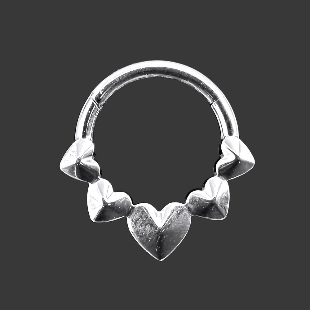 Chrome Hearts Hinged Segment Clicker Ring | G23 Grade Titanium