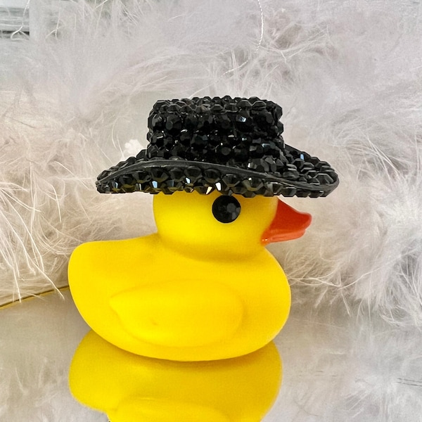 Black Rhinestone Cowboy Hat Rubber Duck, Jeep Accessories, Maximalist Bathroom, Car Accessories, Bathroom Decor, Jeep Duck, Unique gift