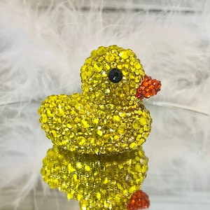 Yellow Rhinestone Rubber Duck, Truck Accessories, Car Accessories, Ducking, Cruise Duck, Unique gift, Bedazzeled Duck, Diamond Duck