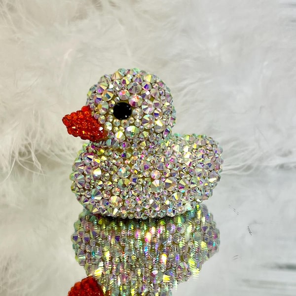 Crystal Rhinestone Rubber Duck, Truck Accessories, Car Accessories, Ducking, Cruise Duck, Unique gift, Bedazzeled Duck, Diamond Duck