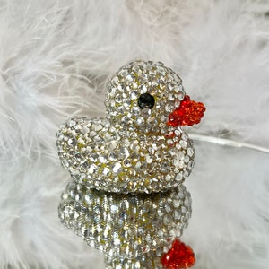 Rhinestone Rubber Duck, Truck Accessories, Car Accessories, Ducking, Cruise Duck, Unique gift, Bedazzeled Duck, Diamond Duck
