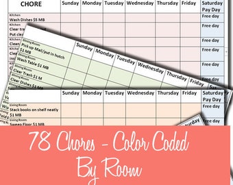 Tween Chore Chart