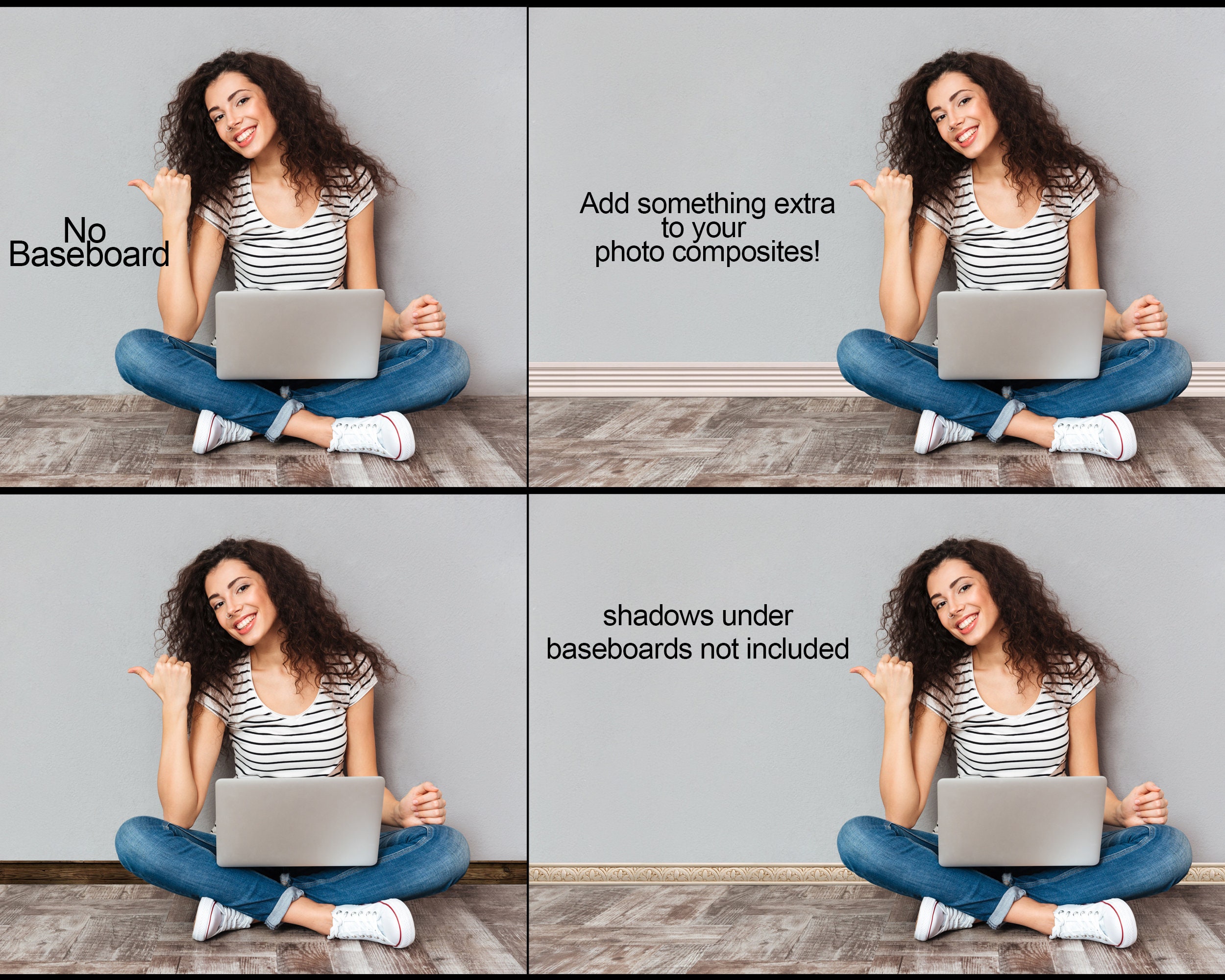 Baseboard Overlays, Baseboard Trim, Floor Board Clipart, Millwork ...