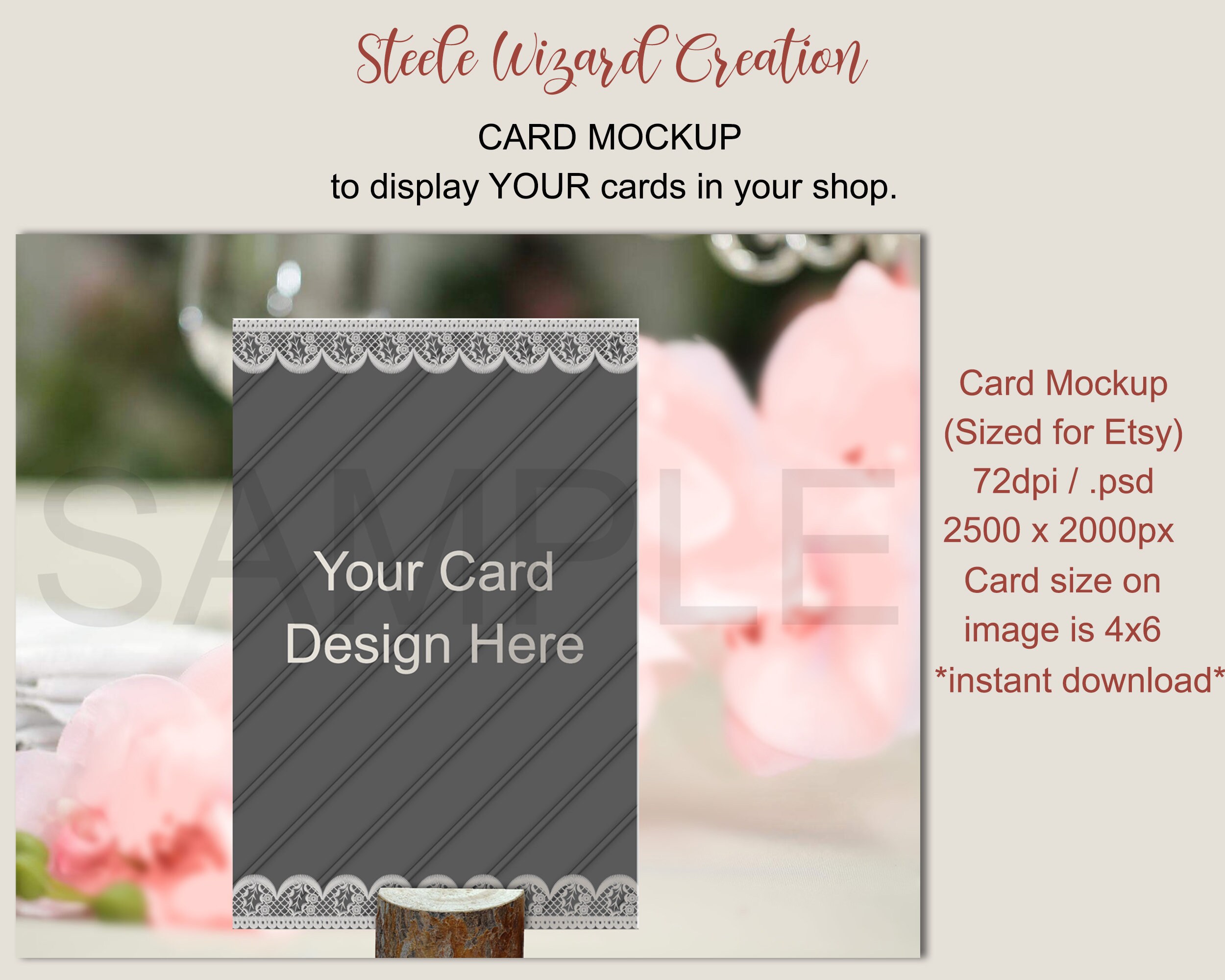 Karte Mockup Styled Mockup Blank Card Mockup Briefpapier - Etsy.de