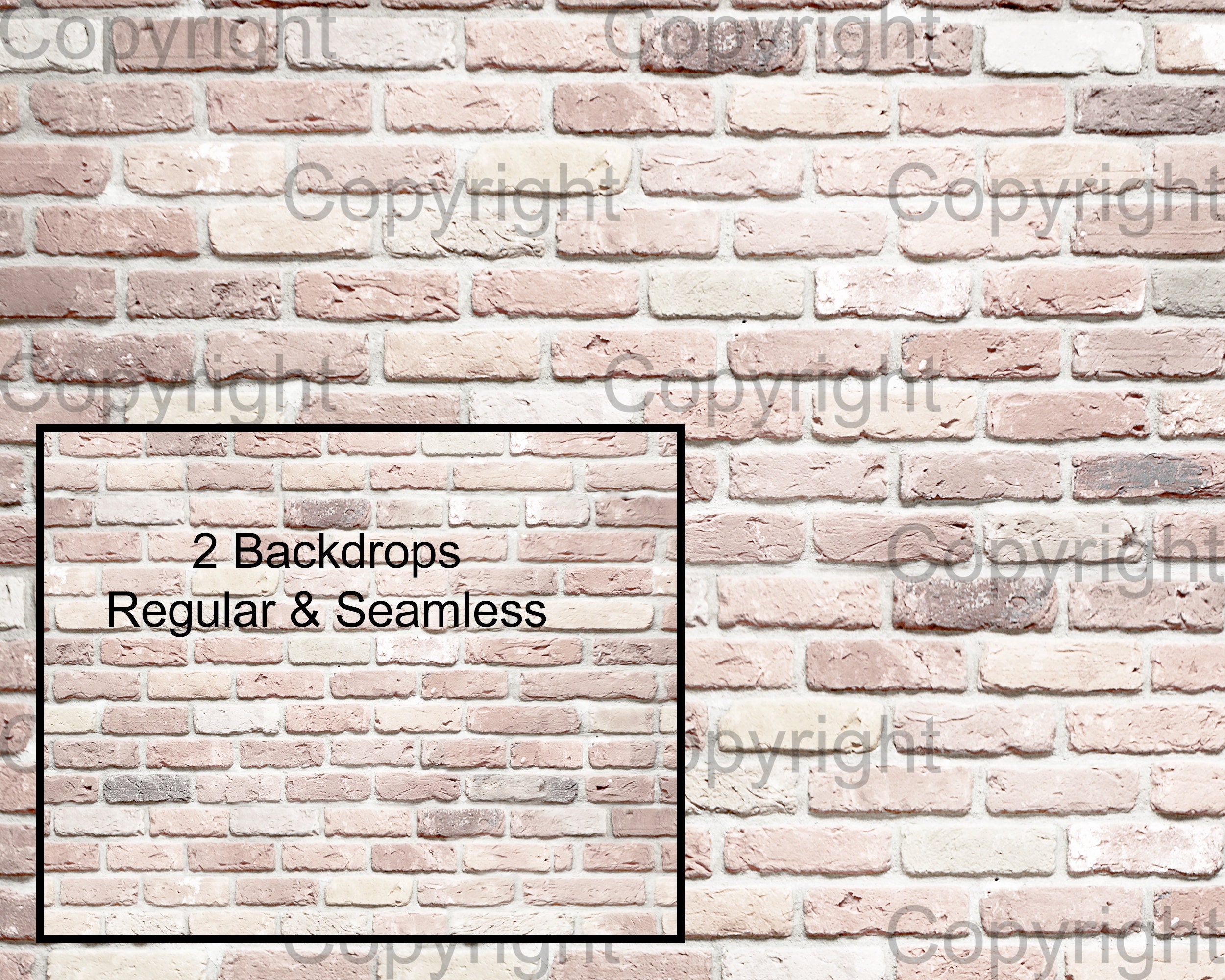 Digitaler Hintergrund Backstein Kulisse Weißer Ziegelstein | Etsy