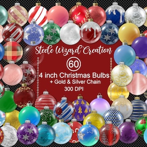 クリスマスボールの飾りクリップアート デジタルクリスマスオーナメントクリップアート 電球 ボール 飾り クリスマスデコレーションオーバーレイ 冬のデコレーション