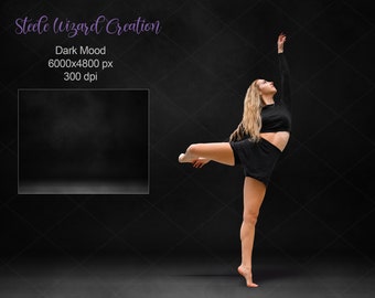 Black Digital Backdrop, Dance Background, Mockup Background, Wall Floor Mockup, Photography Backdrop, Photo Composite