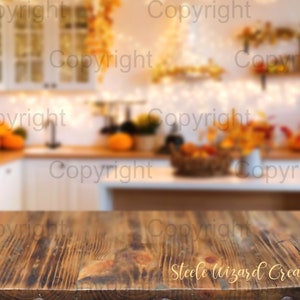 Autumn Kitchen Table, Product Background Mockup, Styled Stock Photography template, Autumn Fall Design Mock Up, JPG Digital Download