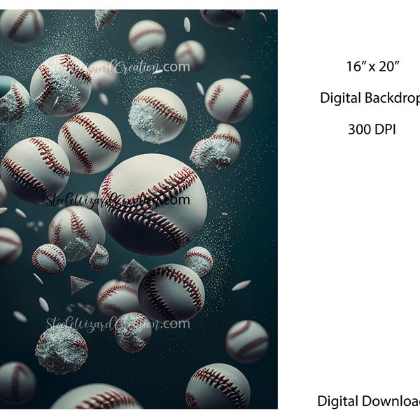 Fondo digital de béisbol, telón de fondo digital, fondo de béisbol, telón de fondo deportivo, plantilla deportiva, compuesto de béisbol de Photoshop, explosión