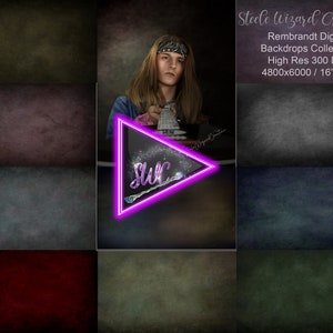 Fine Art Textures, Dark Digital Backdrops, Rambrandt High Resolution, Digital Backgrounds, Texture Overlays